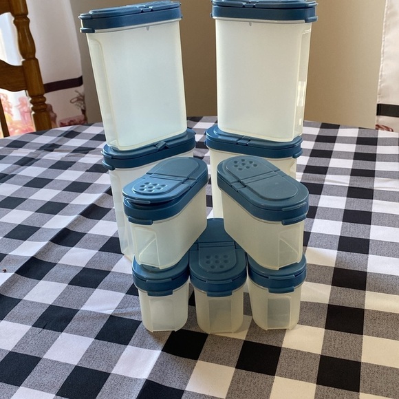 Tupperware Tupperware Other - Vintage 9 Tupperware Modular Mates Blue Spice Craft Shaker Containers